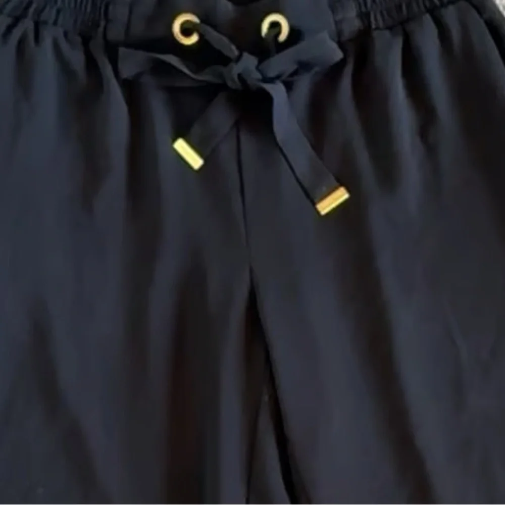 MICHAEL Michael Kors Black Sweatpants with Drawstring Waist